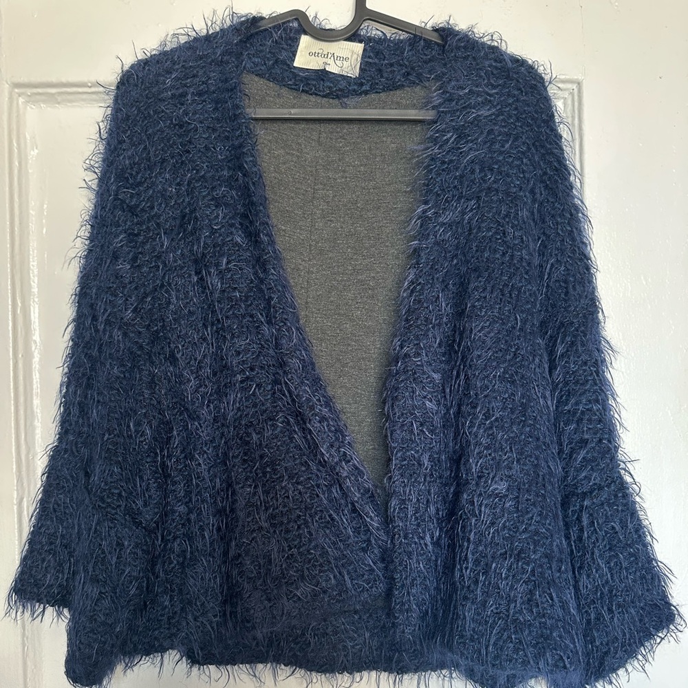 New Anthro Ottod'ame Nemi Shaggy Topper Cardigan